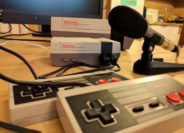 Podcast mit Mini NES und Original NES.